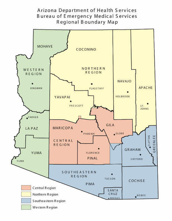 Arizona Regional Map